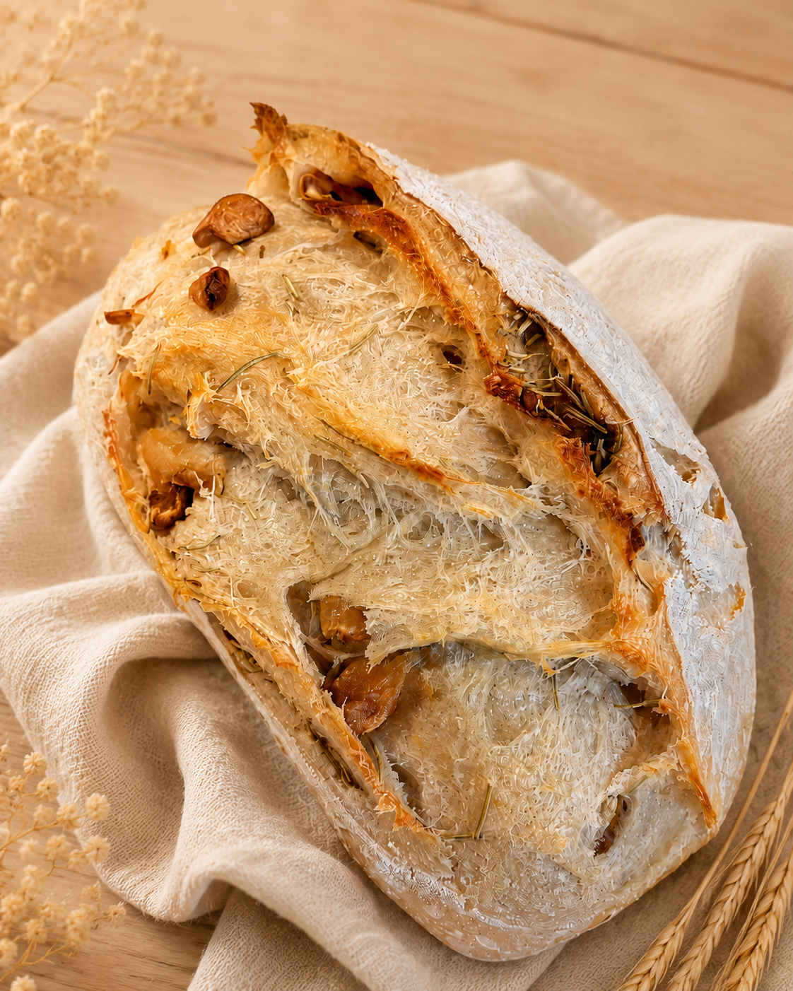 Garlic Rosemary Sourdough